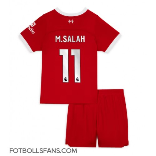 Liverpool Mohamed Salah #11 Replika Hemmatröja Barn 2023-24 Kortärmad (+ Korta byxor)